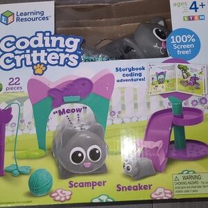 Learning Resources Coding Critters Scamper & Sneaker, Interactive Coding Toy, 22